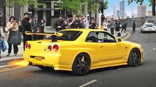 R34 GTRs Turn Central London into WARZONE [upl. by Olgnaed]