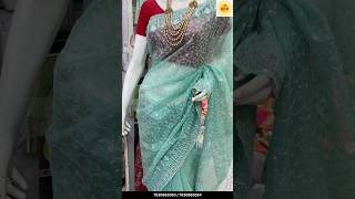 Trending Saree Collection  Organza Saree  Fancy Saree Wholesale Market  Fursungi Saree Market [upl. by Eppillihp418]