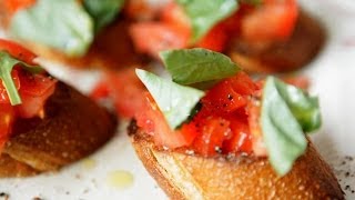 Rezept Bruschetta mit Tomaten und Basilikum selber machen [upl. by Zoubek871]