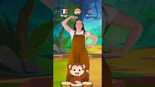 Les animaux de petit singe en français et en anglais dance enfants kids english french [upl. by Mcadams]