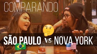 COMPARANDO SÃO PAULO e NOVA YORK feat Leila nos EUA  Neru Meira USA [upl. by Cardinal915]