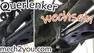 🛠️ Querlenker wechseln beim Skoda Octavia  Querlenkerbuchse ausgeschlagen  DIY Auto  mech2you [upl. by Akihsan]