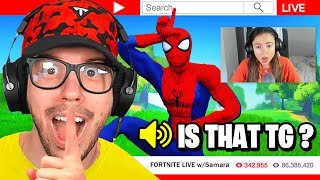 I went UNDERCOVER in a SPIDERMAN ONLY tournament Fortnite [upl. by Treblih]