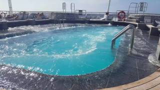 Splashing Swimming Pool Aboard Fred Olsen Cruise Lines Balmoral [upl. by Anilos]