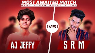 AJ JEFFY VS SRM GAMING 1VS1 HARDEST CS BATTLE [upl. by Kingdon]