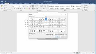 How to Change Bullet Character in Word 2016 [upl. by Andert]