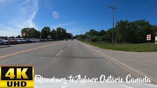 Driving from Tillsonburg to Aylmer Ontario Canada  Spring 2024  4K UHD [upl. by Schiro]