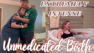 EXTREMELY INTENSE UNMEDICATED BIRTH  Screaming  Emotional amp Raw  Natural Labor and Delivery [upl. by Jelle540]