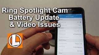 Ring Spotlight Cam Battery Update and Freezing  Choppy Video Issues [upl. by Hailahk]