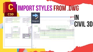 Time saver Import styles and settings from another civil 3d drawing [upl. by Hogg893]