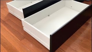 How to assemblebuild IKEA Dresser Drawers  FAST amp EASY [upl. by Ainimre963]