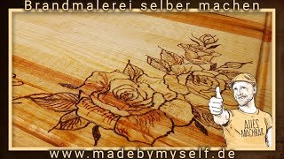 Brandmalerei Holz gravieren Hiveseen Lötkolben Weihnachtsgeschenk selber machen [upl. by Nnalatsyrc180]