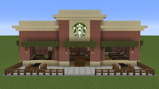 Minecraft  How to build a Starbucks Coffee Shop [upl. by Friedrich449]