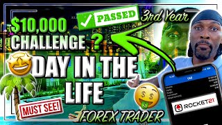 DAY IN THE LIFE OF A FOREX TRADER  BECOMING A FUNDED FOREX TRADER PT 2 [upl. by Atinele]