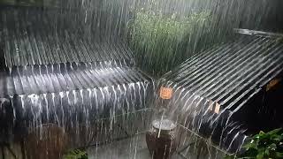 Escape Anxiety in Less Than 3 Minutes with Torrential Rain and Thunder Sounds [upl. by Halstead]