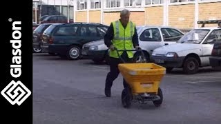 Glasdon International  how to use  Turbocast 300™ salt spreader [upl. by Boggers]