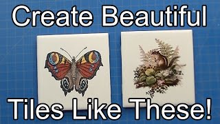 Create Beautiful Images onto Ceramic Tiles Fast and Easy [upl. by Nednarb]