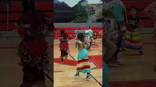 Minnewaukan School Wacipi Jingle dress [upl. by Soirtimid]