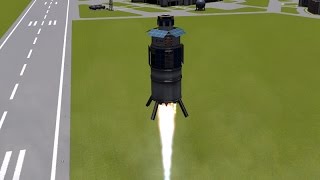 KSP  Aerospike Powered Long Endurance RocketVTOL [upl. by Kcirdnekel]