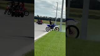 Home Made Street Tires 2024 yz125 yamaha stunt wheelie florida bikelife lotday [upl. by Ramej]