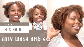 Defining 4C Hair  Wash and Go [upl. by Kimble]