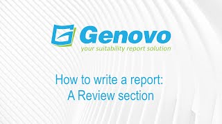 How to write a report A review section [upl. by Shanna884]