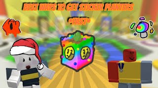 The Best Ways To Get Sticker Planters FAST In Bee Swarm Simulator [upl. by Fennessy934]