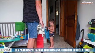 Ces parents préparent leur fils à sa première entrée à lécole [upl. by Ahseela16]