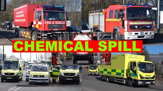 Large CHEMICAL SPILL In Manchester Triggers Major Incident Response [upl. by Dosi794]