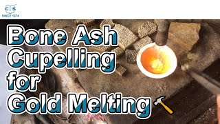 🔓Unlocking the Secrets of Bone Ash Cupelling for Gold Melting [upl. by Oinigih76]