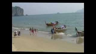 Thailand  Krabi  Zur Ao Nang Beach [upl. by Eaver371]