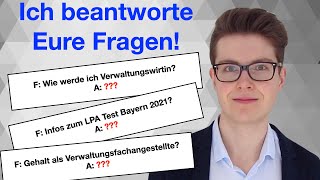 Gehalt als Verwaltungsfachangestellte  Einstellung zum Verwaltungswirt  QampA 3 [upl. by Anitsirhcairam]