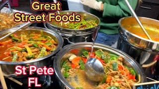 EP140 Great Asian Street Foods Friday Night Market St Pete FL Delicious and Reasonable Price [upl. by Iy]