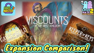 Viscounts of The West Kingdom Expansions  Keeper of Keys amp Gates of Gold boardgames [upl. by Eiruam157]