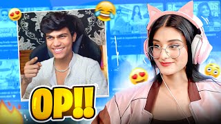 Payal reacts on adarshuc 😎 FUNNY Omegle reaction 🤣🥰 [upl. by Ahseinet802]