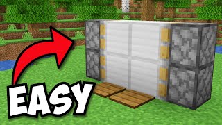 Minecrafts EASIEST 2x2 Piston Door  121 Tutorial [upl. by Pedro]