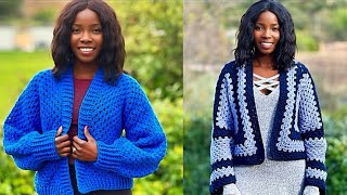 How to Crochet a Granny Stitch Hexagon Cardigan  Very Easy Tutorial for All Sizes  Easy to Follow [upl. by Denman404]