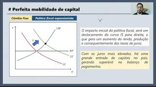 AULA 14  ECONOMIA ABERTA  PERFEITA MOBILIDADE DE CAPITAL  Parte 3  ECO 131  Macroeconomia I [upl. by Nolur]