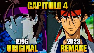 ORIGINAL VS REMAKE  RUROUNI KENSHIN CAPITULO 4  1996 VS 2023 [upl. by Akiret831]