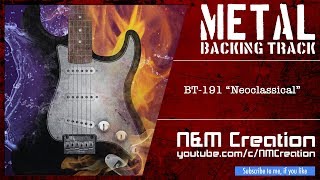 Neoclassical Metal Backing Track in Em  BT191 [upl. by Pris]