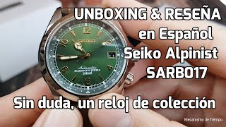 Unboxing amp Reseña en Español Seiko Alpinist SARB017 Un reloj que debe ser parte de tu colección [upl. by Adnohs]