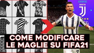 COME MODIFICARE LE MAGLIE IN CARRIERA ALLENATORE SU FIFA 21 TUTORIAL PC [upl. by Valleau]