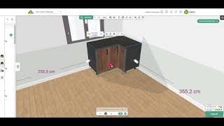 TUTO MEUBLE PAR MEUBLE  ajouter un meuble dangle de cuisine sur loutil plan 3D Kazaplan [upl. by Aerbua664]