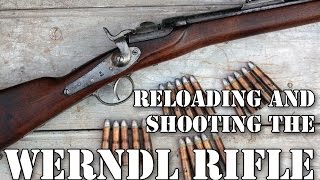 Shooting and reloading  the 1867 Werndl rifle in action [upl. by Pantia]