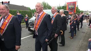 Tandragee District LOL No 4  County Armagh 12th July Celebrations Return Parade 2024 [upl. by Delia726]