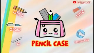 How to Draw ✏️ Cute POUCH✏️Step By Step Easy For kids trending viralvideo youtuber kids drawing [upl. by Patman]