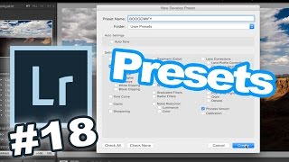 Lightroom 30 for 30 18 Quick Tip How To Make Presets In Adobe Lightroom [upl. by Eanrahc237]