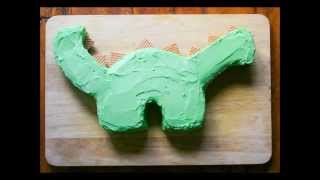 How to make a dinosaur cake [upl. by Aremat]