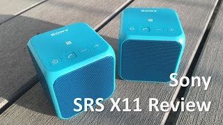 Sony SRSX11 Portable Bluetooth Speaker Review amp Sound Test 4K [upl. by Lali]