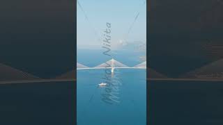 Vertical video Patras Greece The RioAntirrio Bridge Officially the Charilaos Trikoupis Bridg [upl. by Hume]